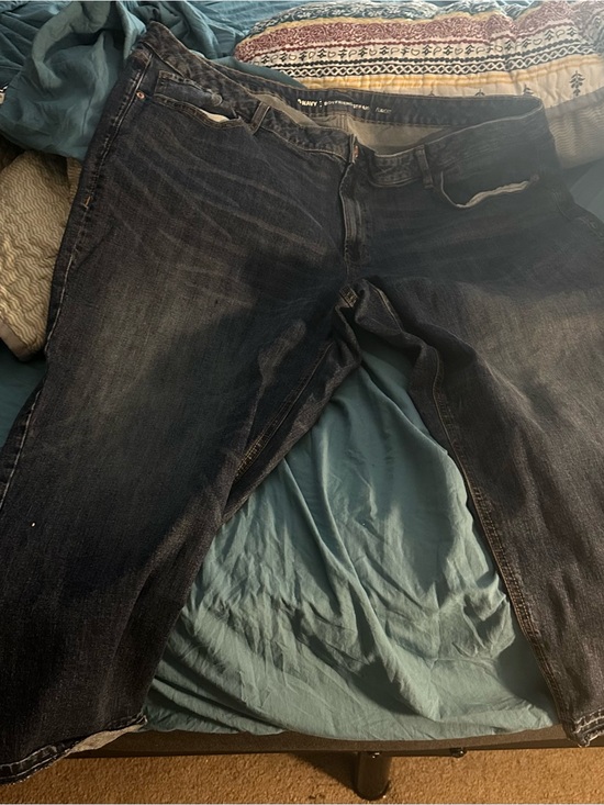 Old Navy Denim - Old Navy Dark Blue Boyfriend Jeans - Faded Indigo Wash